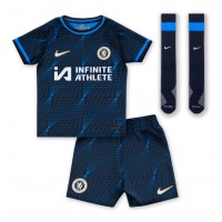 Koszulka piłkarska Chelsea Enzo Fernandez #8 Strój wyjazdowy dla dzieci 2023-24 tanio Krótki Rękaw (+ Krótkie spodenki)